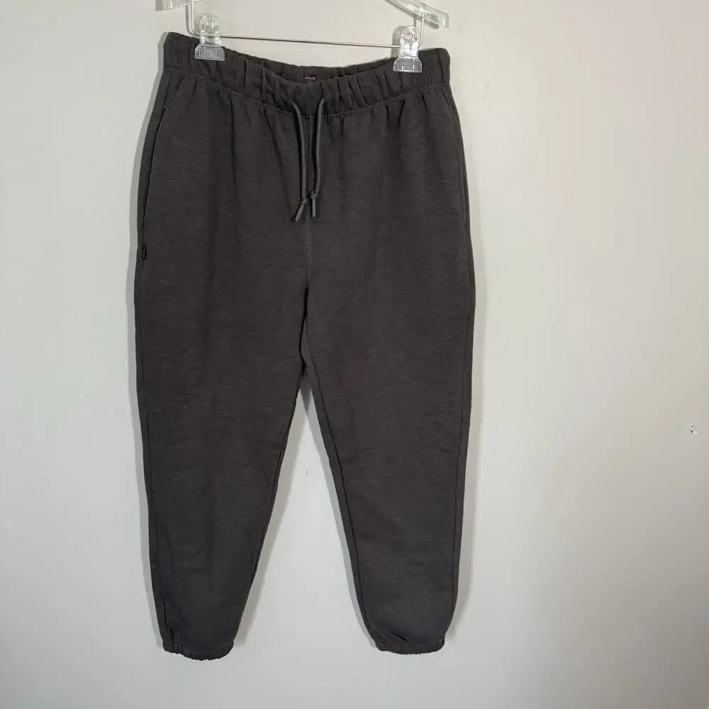 Rudis Wrestling Fleece Lined Thick Joggers Drawstring Waist Size L Gray New